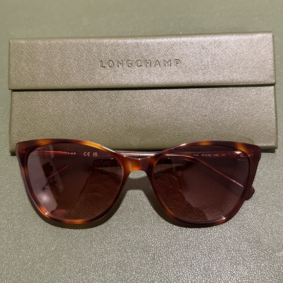 NEW Longchamp LO659S Women’s Tortoise Shell Sunglasses - Picture 2 of 3
